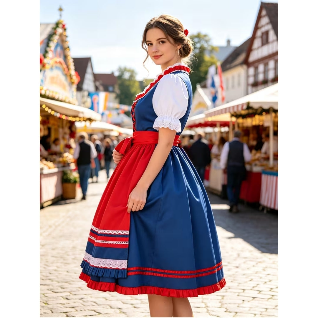 Traditionele Oktoberfest Dirndl Met Corset Pasvorm - Klara