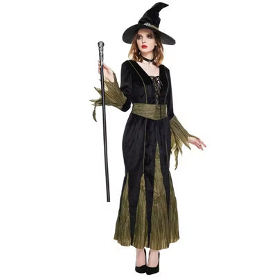 Halloween Heksen Kostuum met Hoed