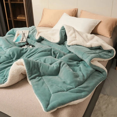 Fleece Deken - Zacht Flanellen Model Voor Bank En Bed