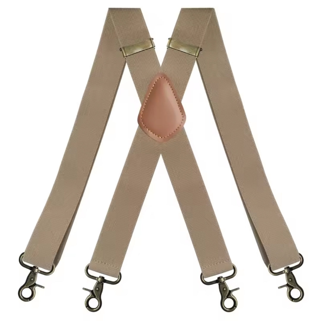 Bretels - Vintage X-Model Met Vier Metalen Haken
