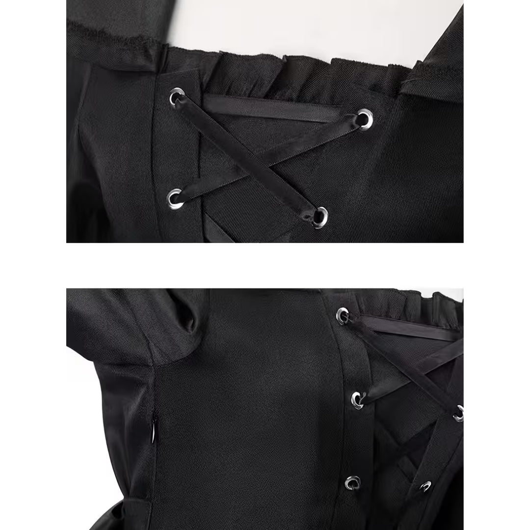 Halloween Heksen Kostuum - Gothic Stijl met Capuchon