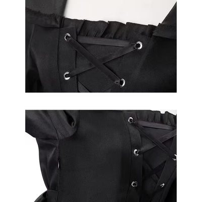 Halloween Heksen Kostuum - Gothic Stijl met Capuchon