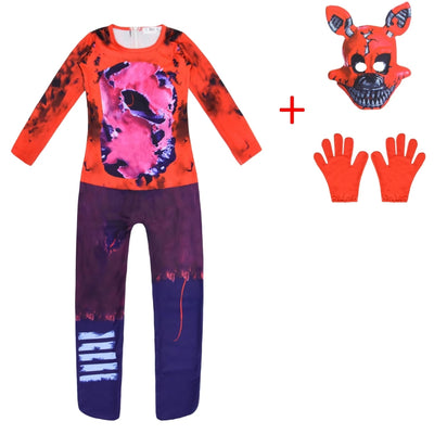 Kids Halloween Kostuum Five Nights At Freddy's - Nightmare Bonnie met Masker
