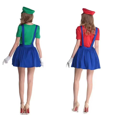 Mario & Luigi Halloween Kostuum - Super Brothers Mannen en Vrouwen