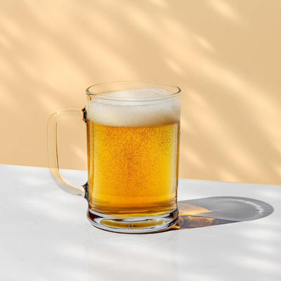 Klassieke Bierpul Glazen Set - 6-Delig Handvat