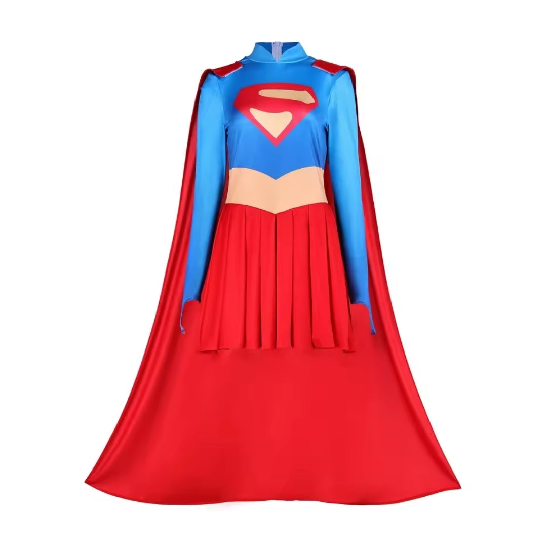 Super Woman Kostuum voor Dames met Cape