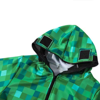 Kids Halloween Creeper Kostuum met Capuchon