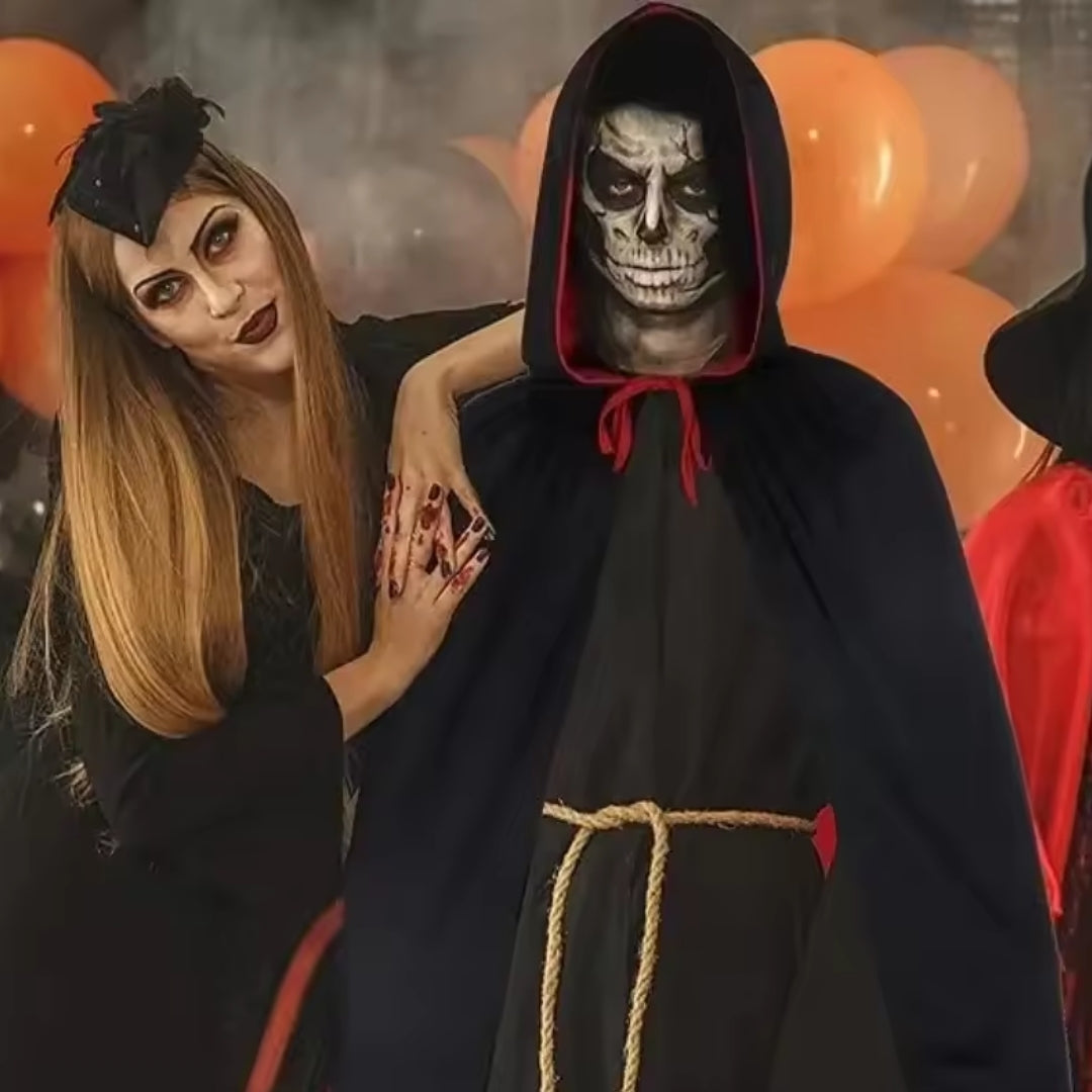 Halloween Vampier Kostuum - Cape met Capuchon