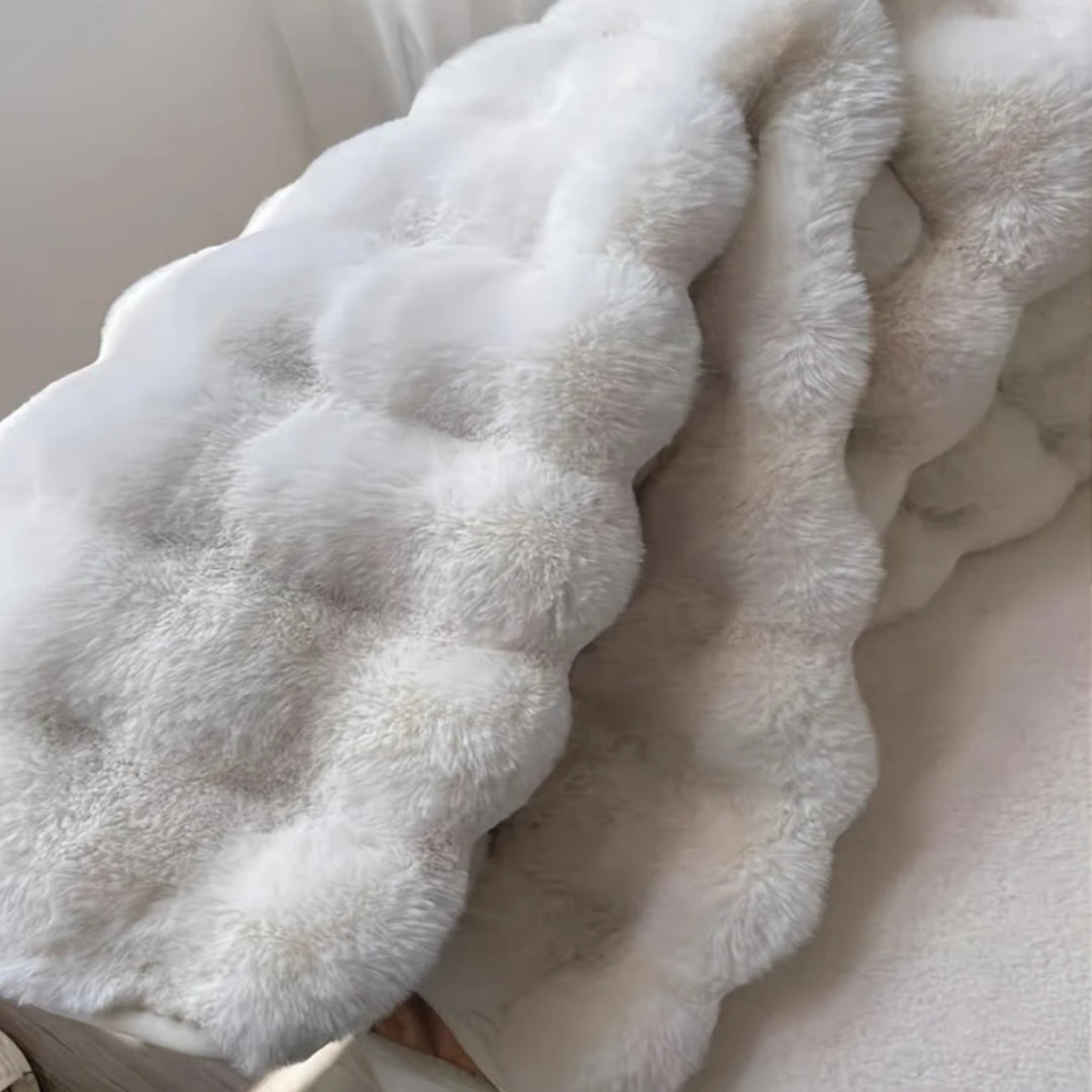 Vloerkleed - Rond Model Met Zachte Bubbelstructuur
