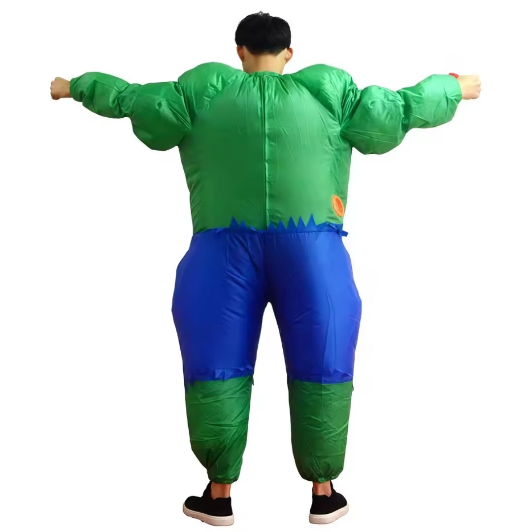 Halloween Kostuum Hulk en Captain America - Opblaasbare Superhelden