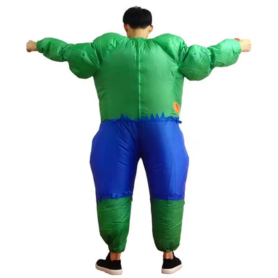 Halloween Kostuum Hulk en Captain America - Opblaasbare Superhelden
