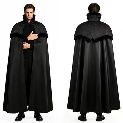 Halloween Vampier Dracula Kostuum met Opstaande Kraag