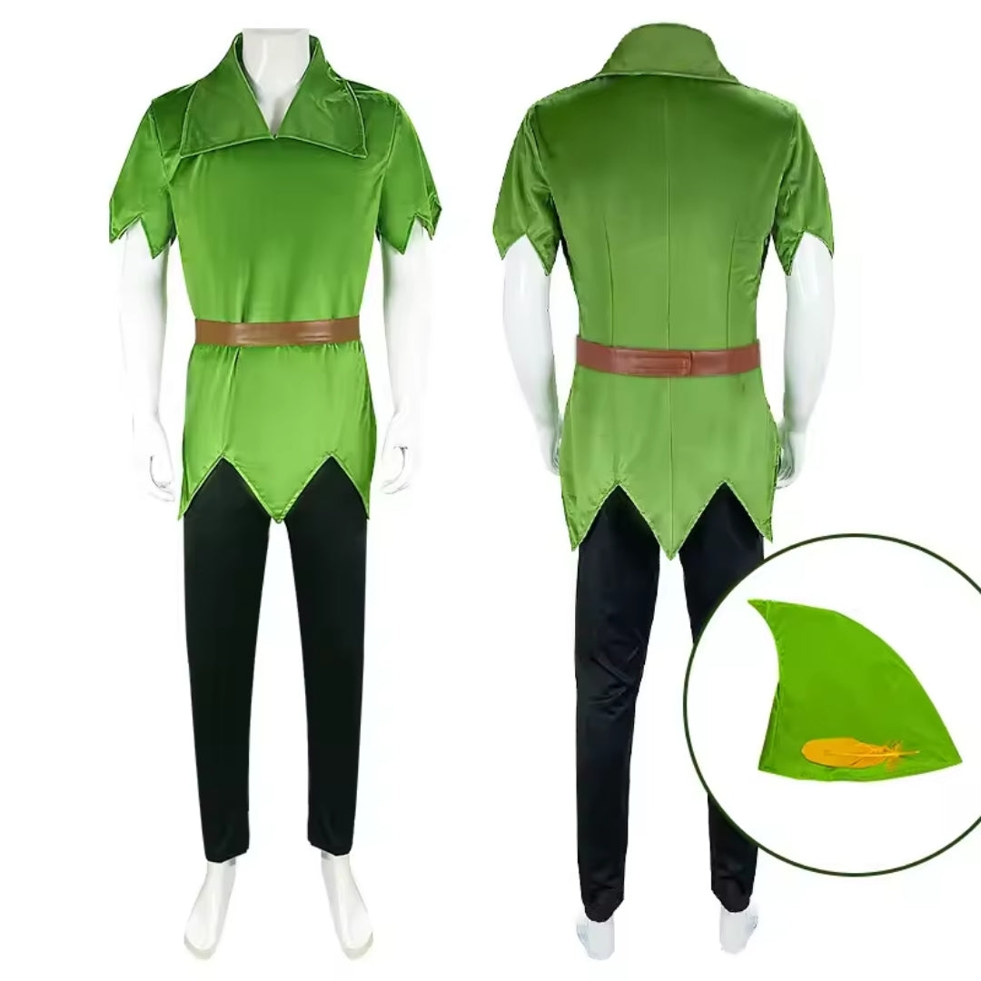Peter Pan Halloween Kostuum met Hoed voor Heren