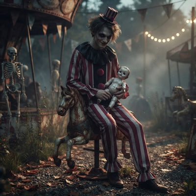 Halloween Kostuum - Demon Clown voor Heren
