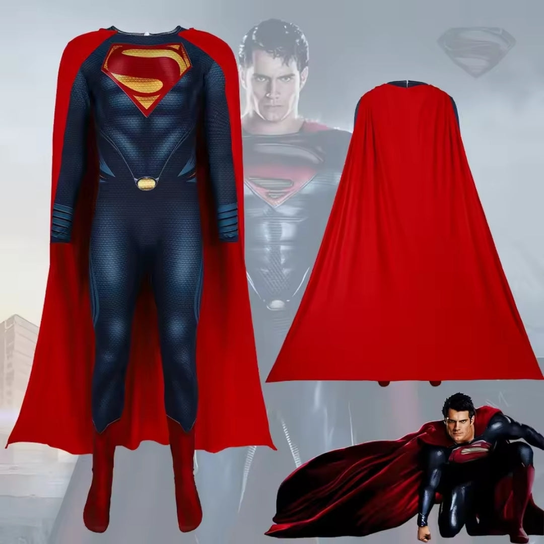 Superman Kostuum Halloween - Jumpsuit met Cape
