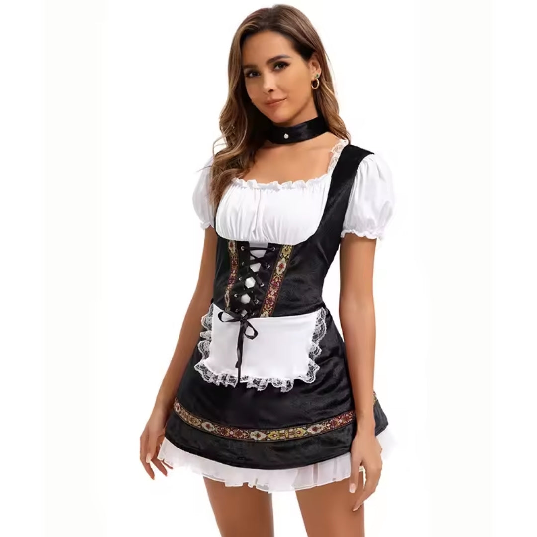 Oktoberfest Dirndl - Moderne Stijl Met Veterdetails