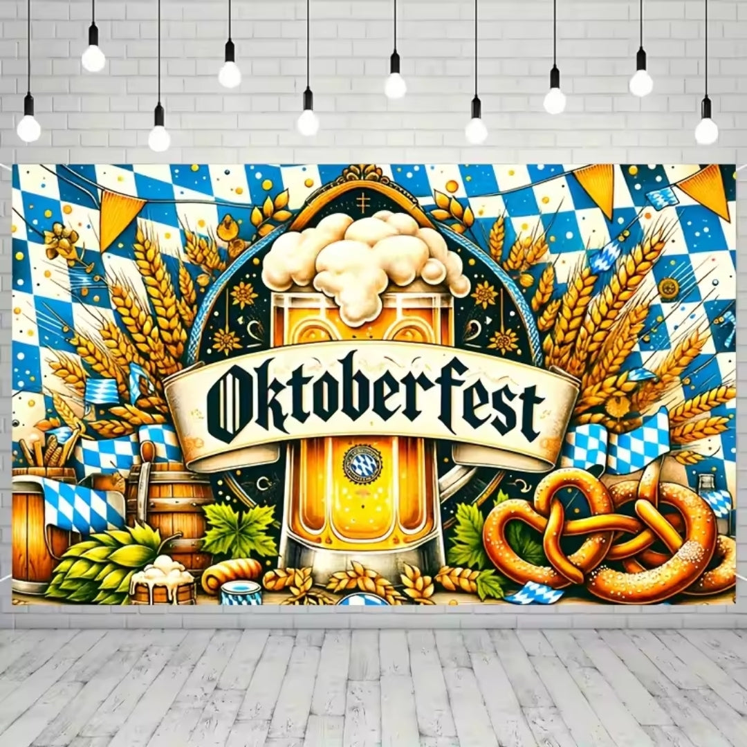 Oktoberfest Decoratie - Thema Banner In Traditioneel Duitse Banner