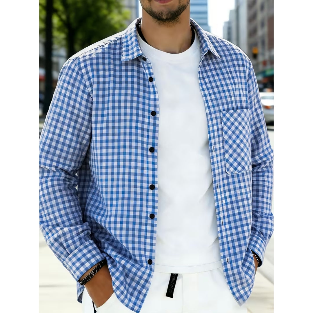 Oktoberfest Stijl Geruite Blouse Voor Heren - Karl