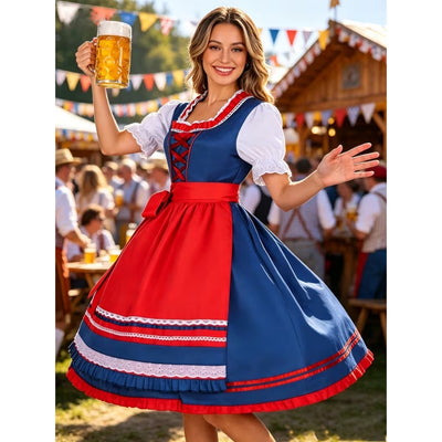 Traditionele Oktoberfest Dirndl Met Corset Pasvorm - Klara