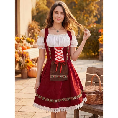 Oktoberfest Dirndl met Kanten Details - Dini