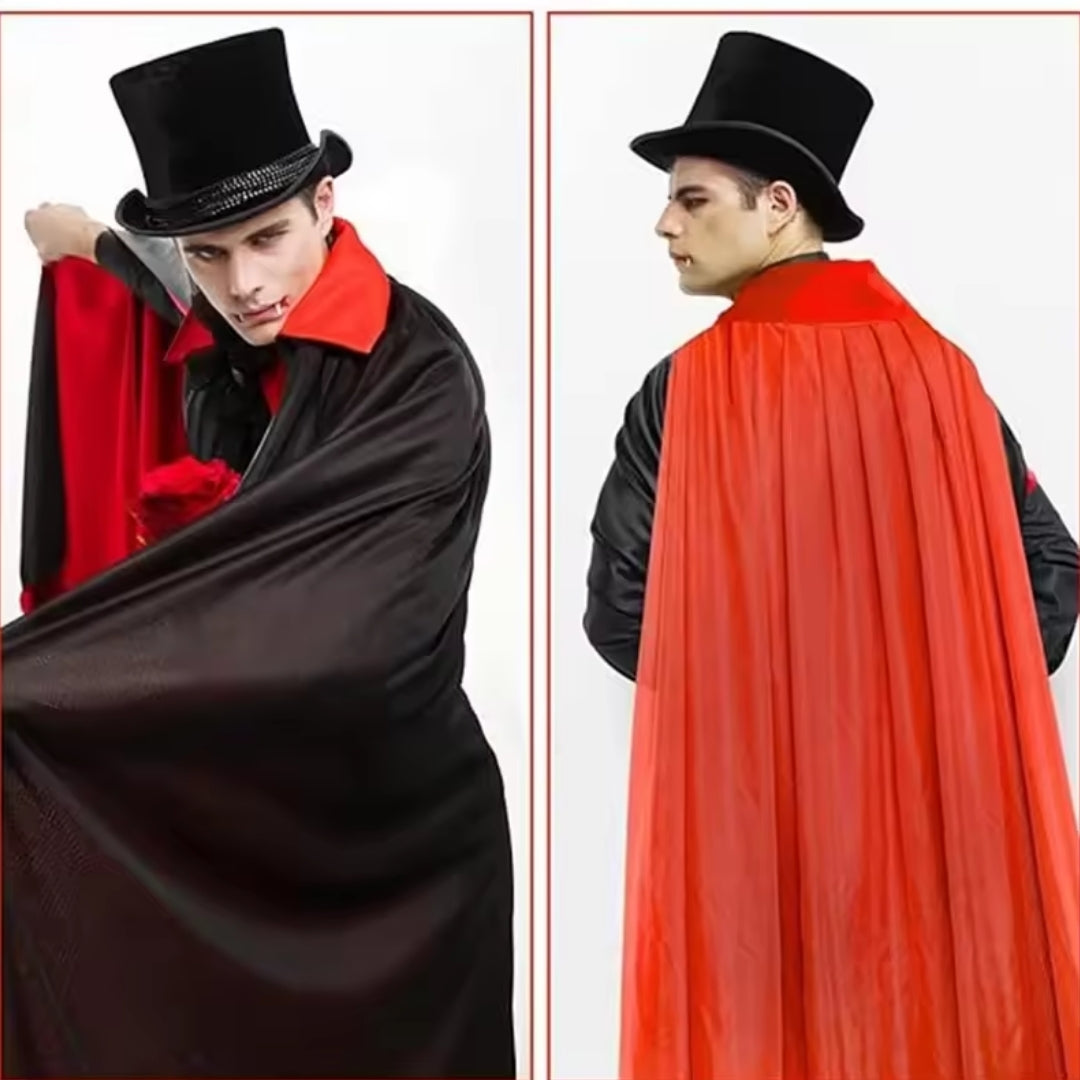 Halloween Vampier Kostuum - Cape met Capuchon