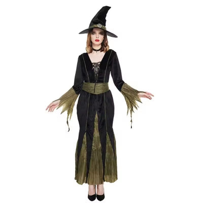 Halloween Heksen Kostuum met Hoed