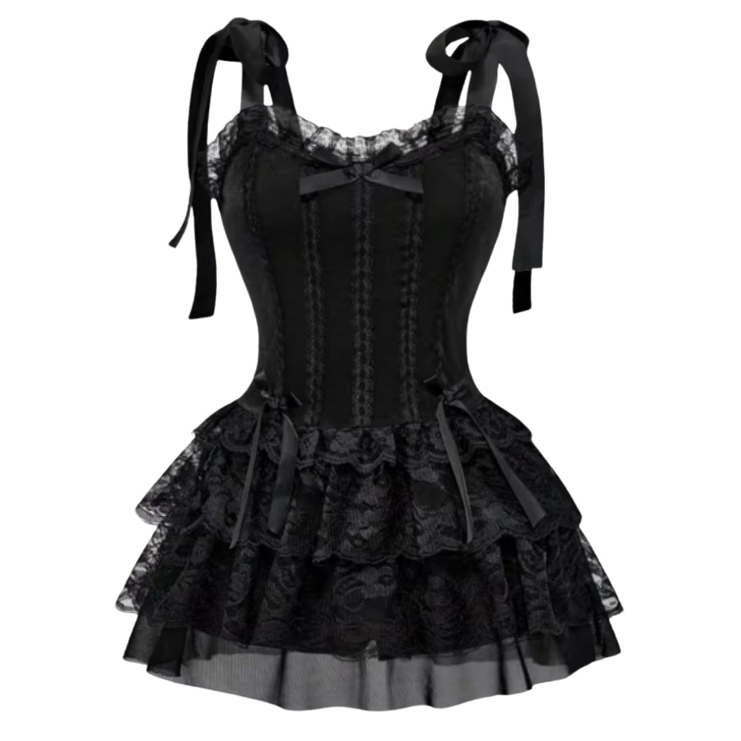 Halloween Gothic Kostuum met Korset