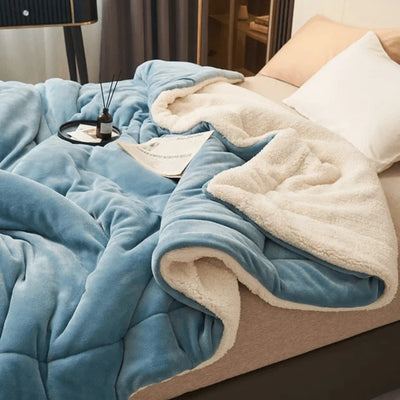Fleece Deken - Zacht Flanellen Model Voor Bank En Bed