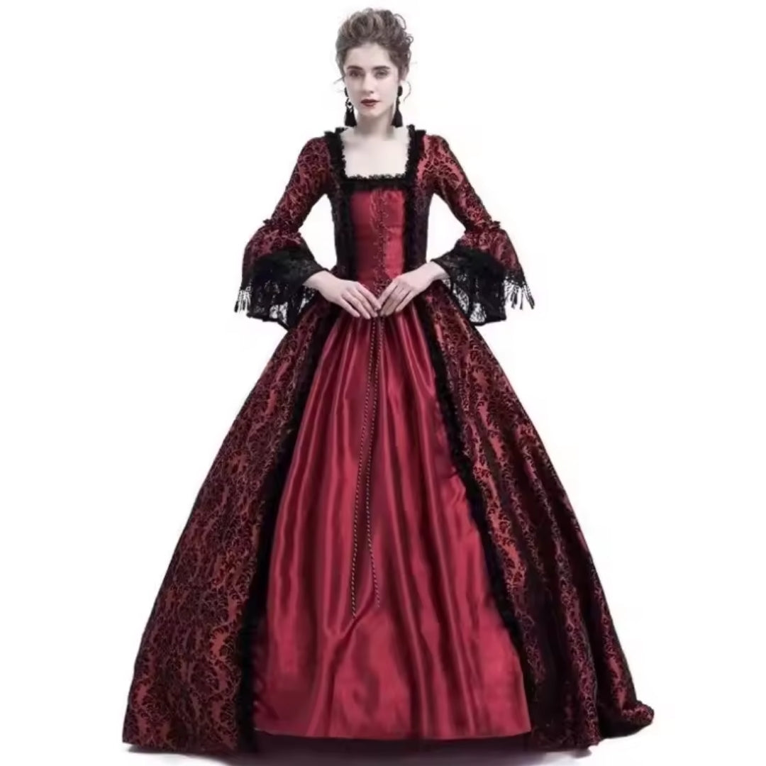 Halloween Victoriaanse Jurk met Kant - Gothic