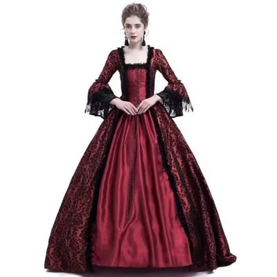 Halloween Victoriaanse Jurk met Kant - Gothic