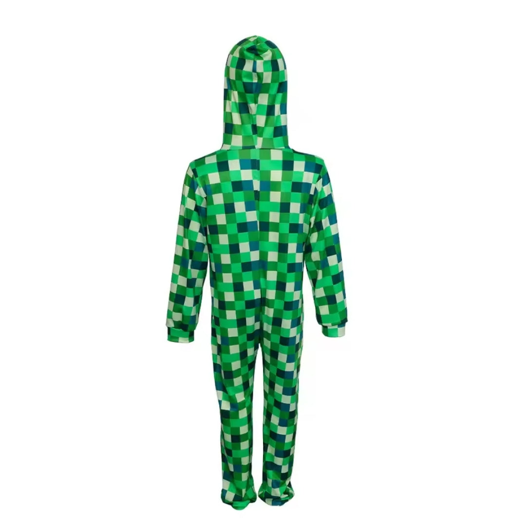 Minecraft Creeper Kostuum met LED Headgear