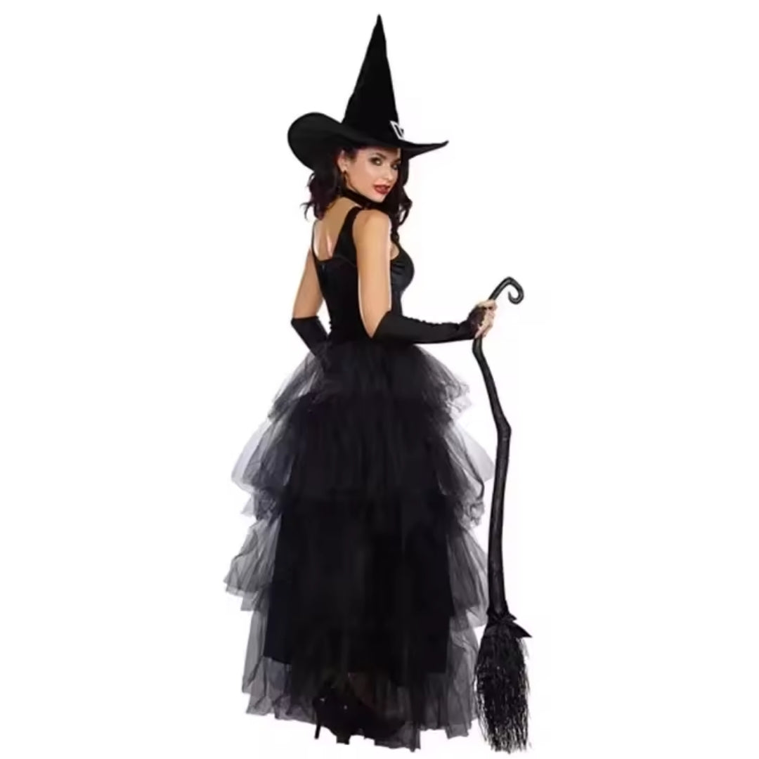 Halloween Heksen Kostuum - Black Fantasy