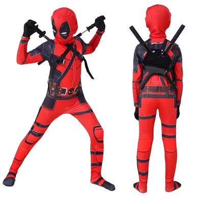 Deadpool Kostuum Halloween met Zwaardset