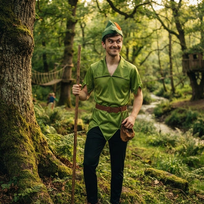 Peter Pan Halloween Kostuum met Hoed voor Heren