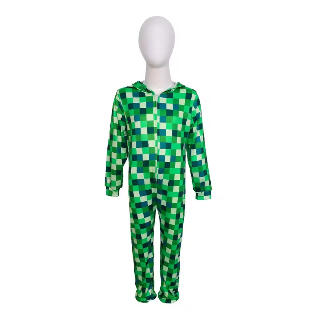 Minecraft Creeper Kostuum met LED Headgear