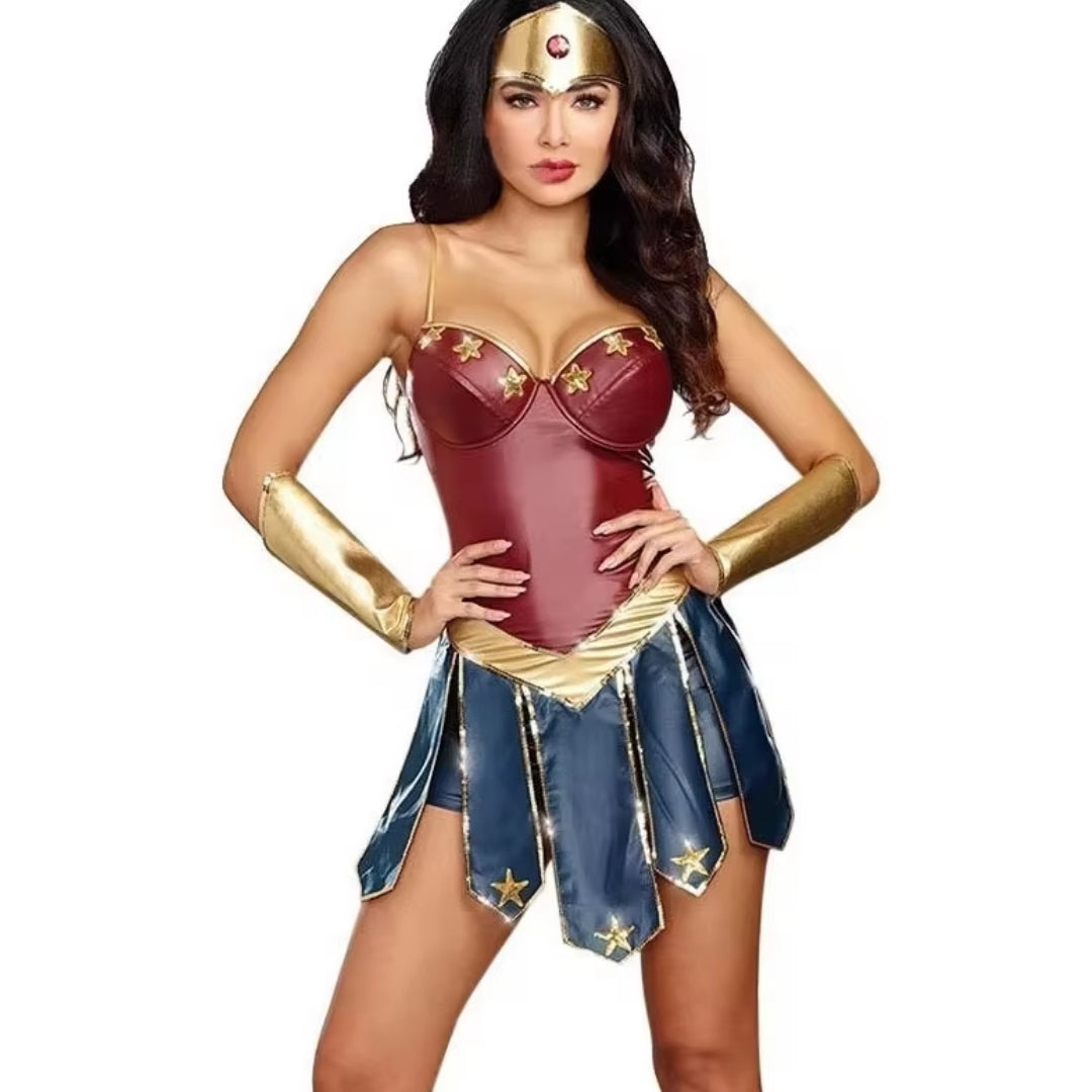 Halloween Wonder Woman Kostuum voor Dames