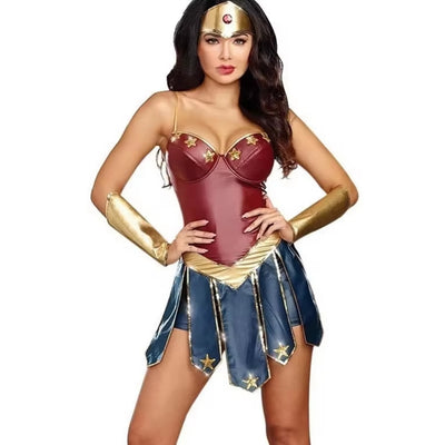 Halloween Wonder Woman Kostuum voor Dames
