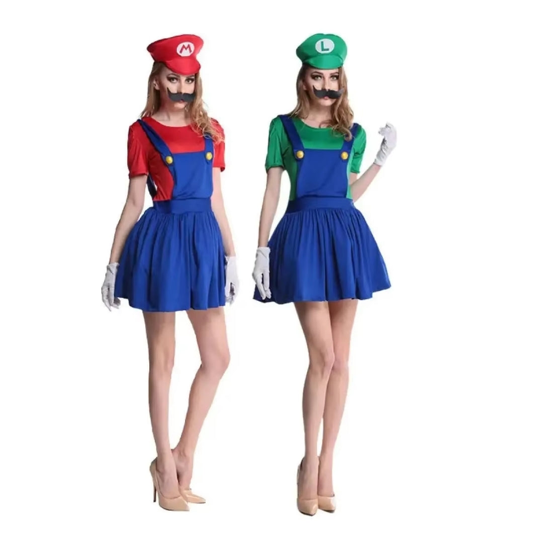 Mario & Luigi Halloween Kostuum - Super Brothers Mannen en Vrouwen