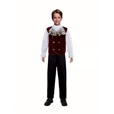 Halloween Vampier Kostuum Kinderen - 3-Delige Dracula Outfit met Cape