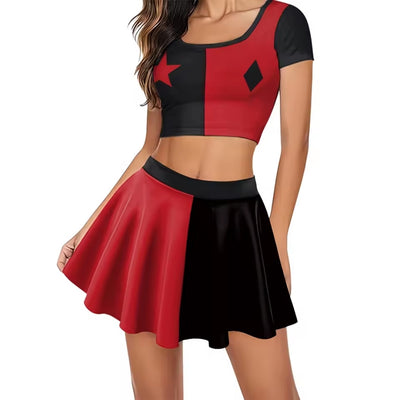 Halloween Kostuum - Harley Quinn Tweedelig