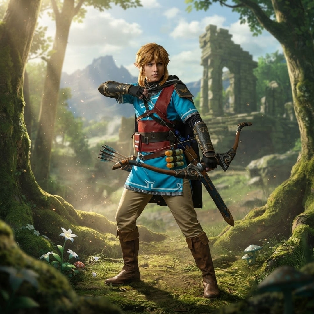 Halloween Kostuum - Breath Of The Wild Link