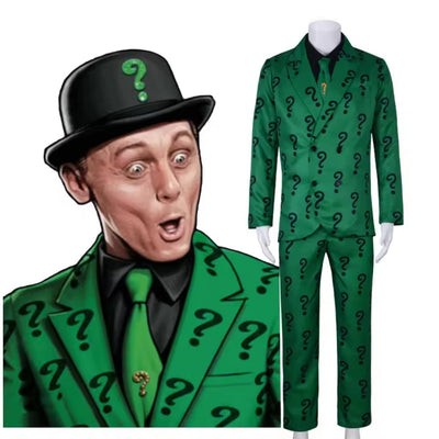 Halloween Kostuum - Riddler Complete Outfit voor Heren