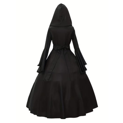 Halloween Heksen Kostuum - Gothic Stijl met Capuchon