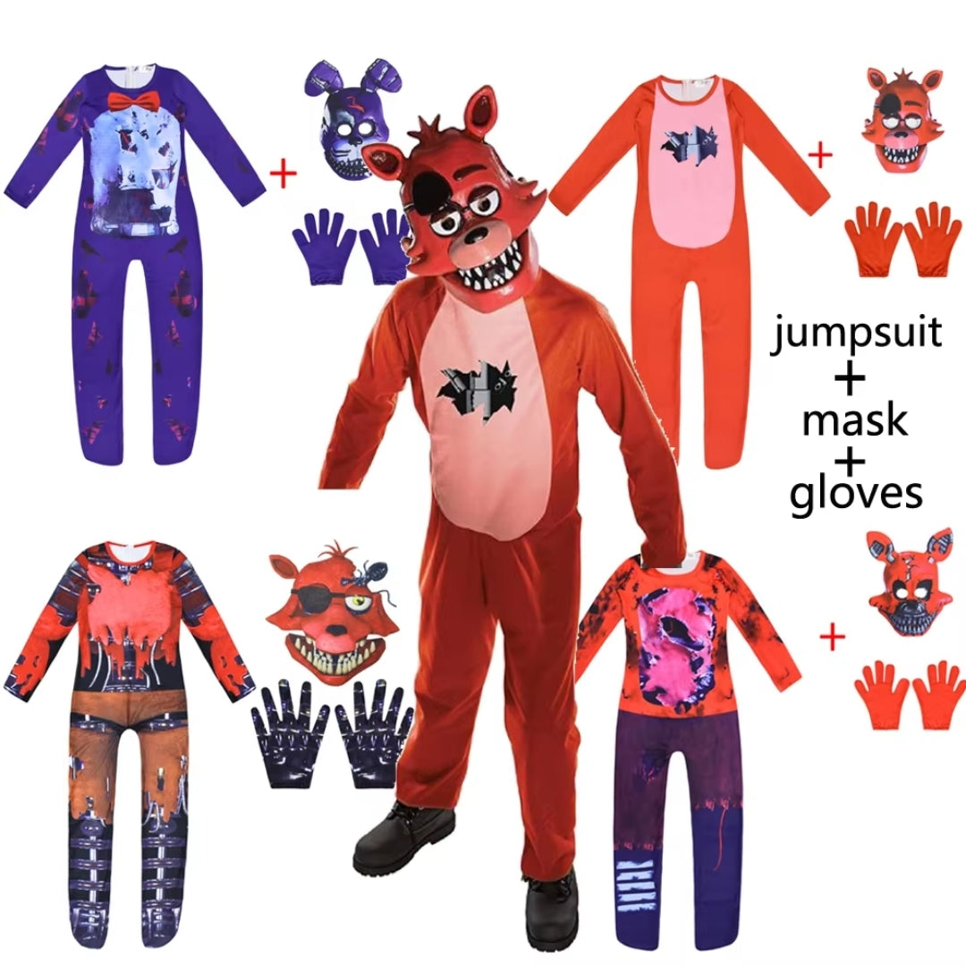 Kids Halloween Kostuum Five Nights At Freddy's - Nightmare Bonnie met Masker