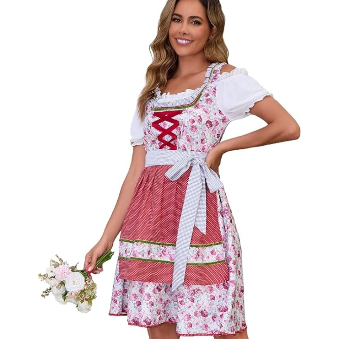 Traditionele Oktoberfest Dirndl Met Schort - Sofia