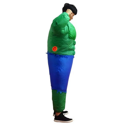 Halloween Kostuum Hulk en Captain America - Opblaasbare Superhelden