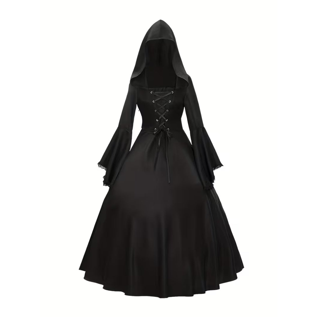 Halloween Heksen Kostuum - Gothic Stijl met Capuchon