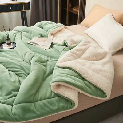 Fleece Deken - Zacht Flanellen Model Voor Bank En Bed