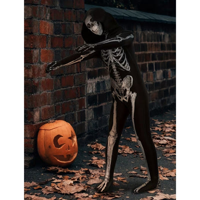 Halloween Skelet Kostuum - Elastische Bodysuit