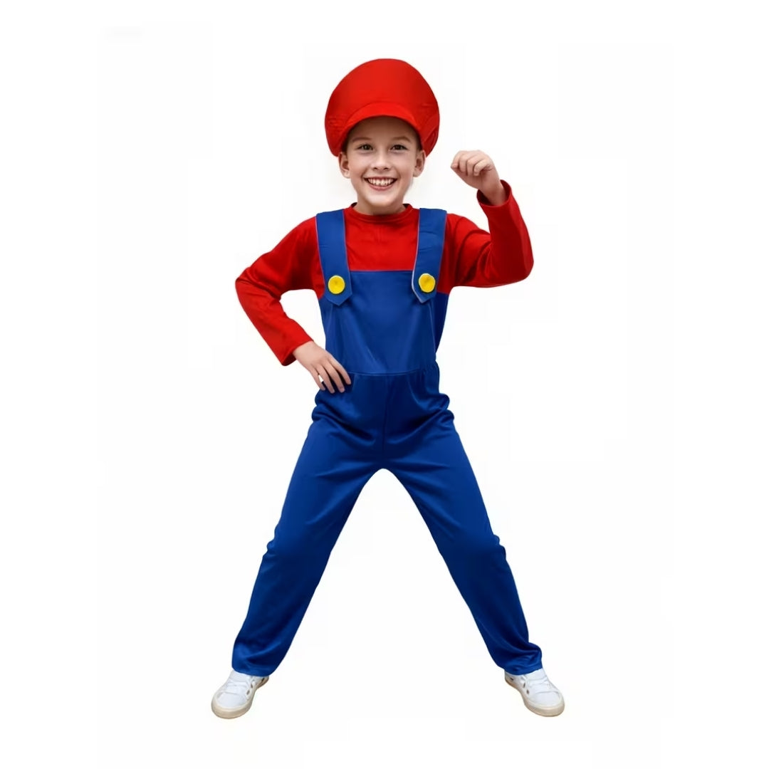 Mario Kostuum voor Kinderen met Hoed